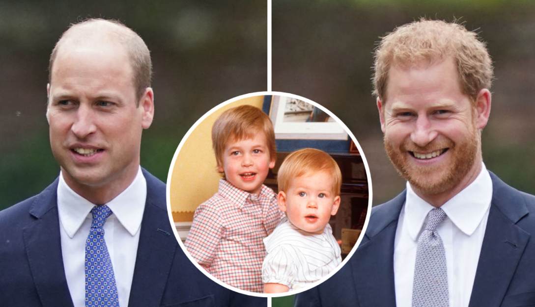 Can you name the two princes born to Diana, Princess of Wales?