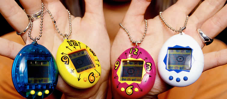 Which digital keychain required constant attention to avoid a pixelated demise?