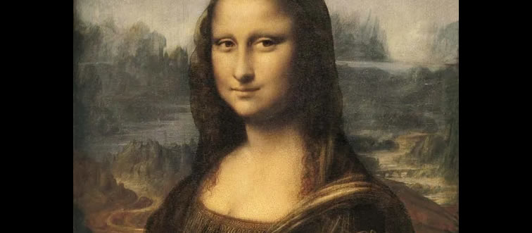 Can you identify this global icon and her cryptic gaze?